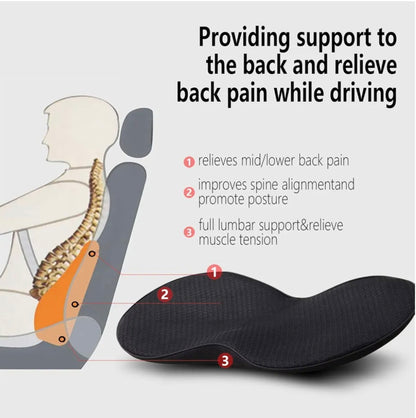 Multifunctional Car Seat Cushion Universal Memory Lumbar Pillow Support Driver Breathable Relief Comfort Chair Car Seat Pad