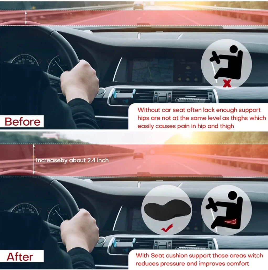 Multifunctional Car Seat Cushion Universal Memory Lumbar Pillow Support Driver Breathable Relief Comfort Chair Car Seat Pad